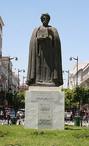 Statue of Ibn Khaldun in Tunis