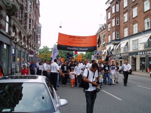 Hizb ut-Tahrir demonstrating in Copenhagen.
