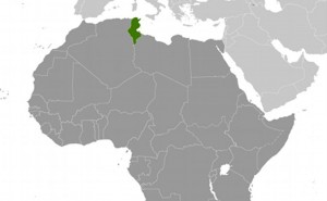 Location of Tunisia. Source: CIA World Factbook.