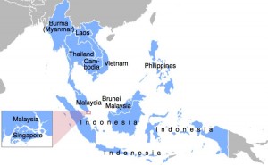 Member states of ASEAN. Source: Wikipedia Commons.
