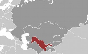Location of Uzbekistan. Source: CIA World Factbook.