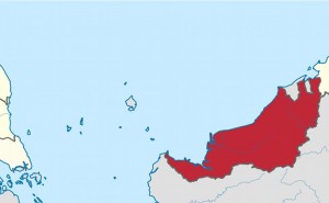 Location of Sarawak in Malaysia. Source: Wikipedia Commons.