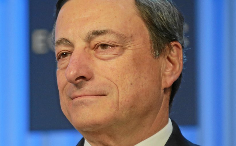 ECB President Mario Draghi. Photo by Photo Remy Steinegger, World Economic Forum, Wikipedia Commons.
