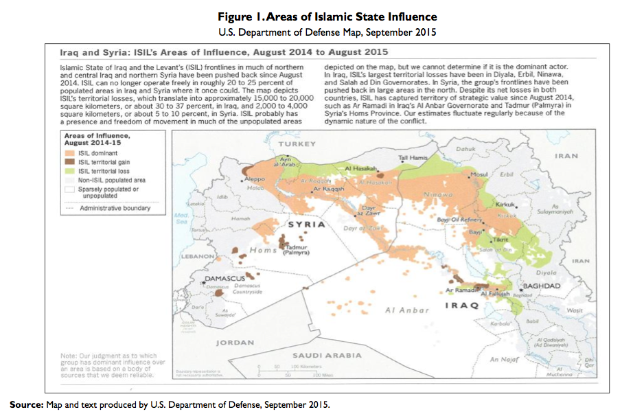 Figure 1.Areas of Islamic State Influence