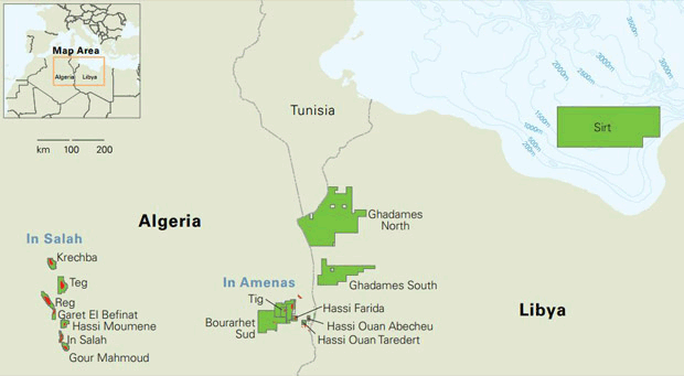 The In Amenas gas facility in Algeria  Source: BP