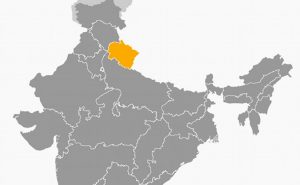 Location of Uttarakhand in India. Source: Wikipedia Commons.