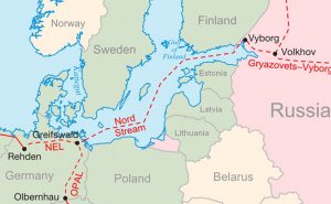 Nord Stream project. Graphic by Samuel Bailey, Wikipedia Commons.