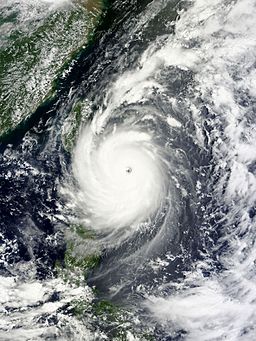 Typhoon Nepartak over Taiwan (Source: NASA)