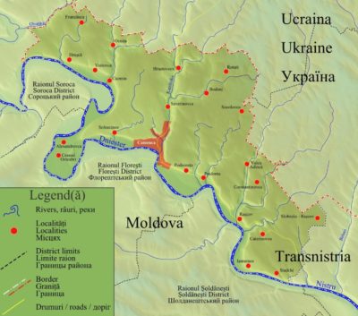 Transdniestria’s eastern border with Ukraine (Source: Wikipedia [62])