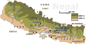 Nepal map