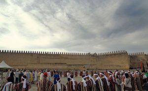 Sacred Festival Fez Dance in Morocco. Photo was taken at Issawa Moussem by Hakim-agh, Wikipedia Commons.