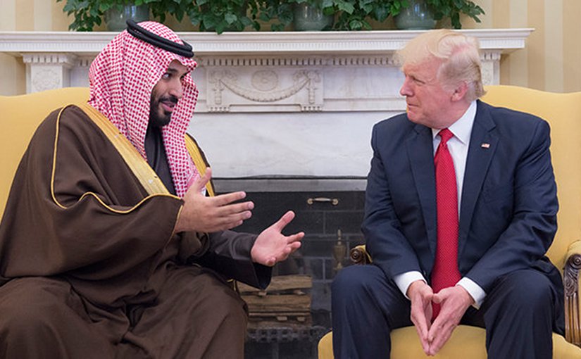 Saudi Arabia's Deputy Crown Prince Mohammed bin Salman and US President Donald Trump. Credit: Arab News.