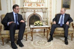 Serbian Prime Minister Aleksandar Vučić with Russian President Vladimir Putin (Source: kremlin.ru)