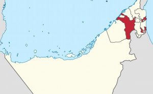 Location of Sharjah in the United Arab Emirates. Credit: Wikipedia Commons.