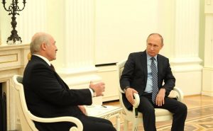 Russia's President Vladimir Putin meets with President of Belarus Alexander Lukashenko. File Photo: Kremlin.ru.