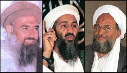 In 1985, MB operatives Abdullah Azzam (L), bin Laden, and Ayman Zawahiri (R) founded MAK in Pakistan, which evolved into al-Qaeda. The Amman MAK recruited Abu Musab Zarqawi, who founded Jama'at al-Tawhid wa-l-Jihad, which evolved into al-Qaeda in Iraq and eventually into ISIS.