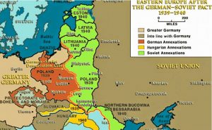 Eastern Europa after the Soviet-German Pact. Source: Spiridon Ion Cepleanu, Wikimedia Commons