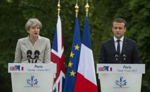 United Kingdom's Prime Minister Theresa May with France's President Emmanuel Macron. Photo Credit: UK Prime Minister's Office.