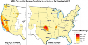 Forecast for Earthquake damage. Source: U.S. Geological Survey, EIA