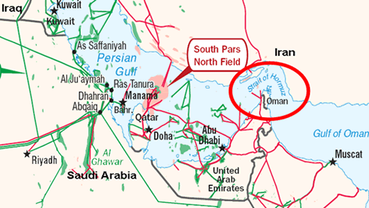 Figure 3. Map of the Strait of Hormuz  Source: U.S. Department of State