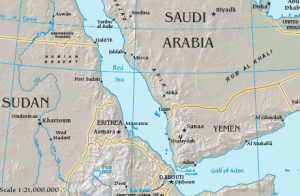 Figure 6. Map of Bab el-Mandeb  Source: CIA Factbook