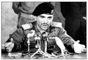 The West Bank was not involved in the growing Egyptian-Israeli crisis before King Hussein (above) joined Nasser's bandwagon some two weeks after its flare-up. Had the king heeded Jerusalem's secret appeals on June 5 to stay out of the war, the territory would have remained under Jordanian control.