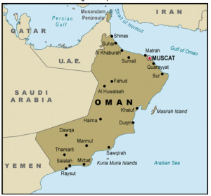 Map of Oman. Source: CRS.