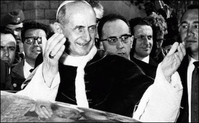 Pope Paul VI journeyed to the Holy Land to pray for the success of the Second Vatican Council. The council later issued a teaching freeing the Jews from the charge of deicide.