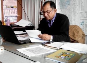 B N Chawdhury in Sericulture Office Aizwal