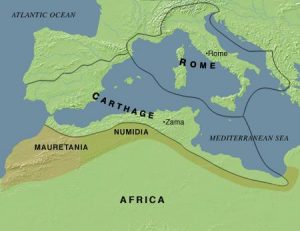 Map of the Mediterranean Roman empire
