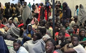 African migrants in Libyan detention centers