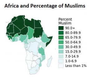 Reducing opposition: Israel’s goal is to improve diplomatic ties with African nations with substantial Muslim minorities and reduce antagonism against Israeli policies at the United Nations and other international bodies (Source: Pew Research Center, 2014)