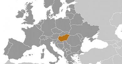 Location of Hungary. Source: CIA World Factbook.
