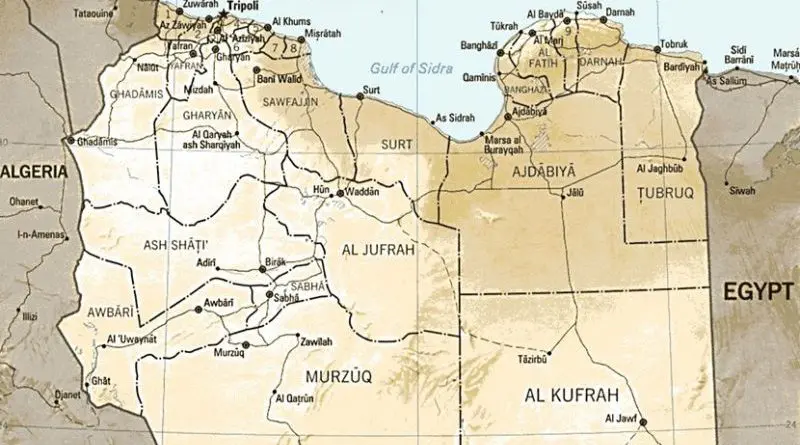 Map of Libya Source: CIA World Factbook