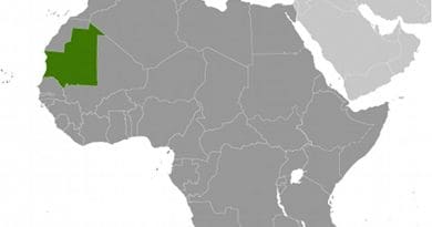 Location of Mauritania. Source: CIA World Factbook