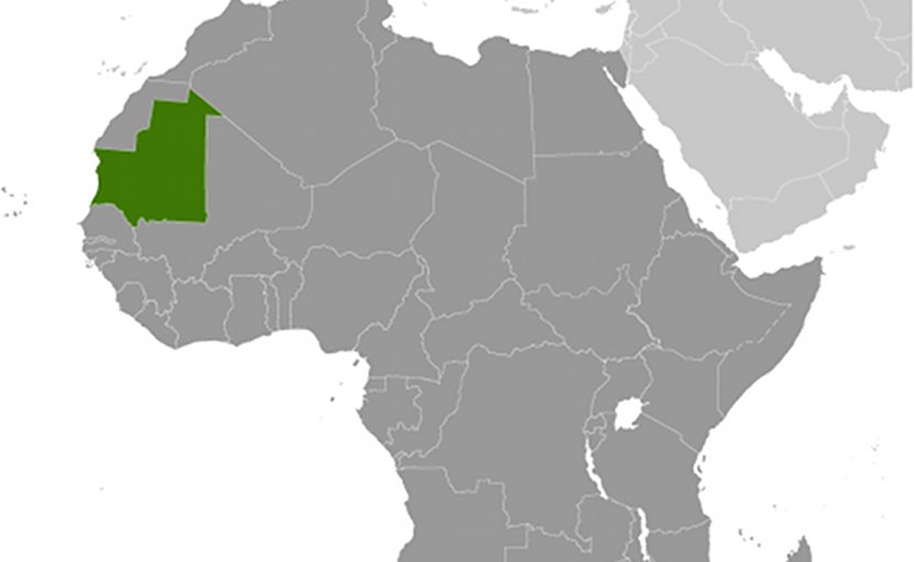 Location of Mauritania. Source: CIA World Factbook