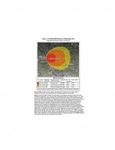 Effect of Dirty Nuclear Bomb In Washington DC - click to enlarge