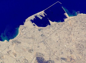 Libya: Satellite image of central Tripoli