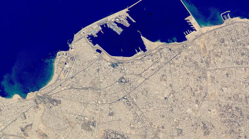 Libya: Satellite image of central Tripoli