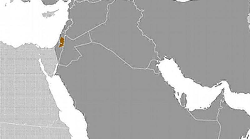 Location of Palestine. Source: CIA World Factbook.