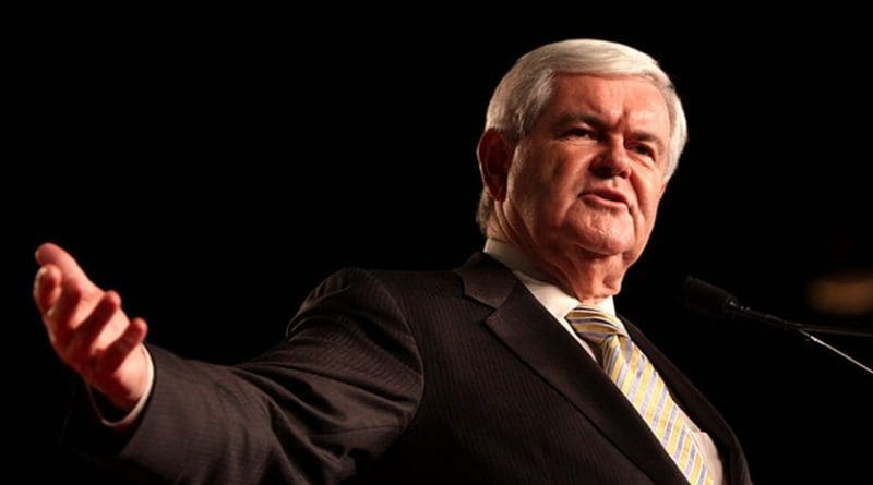 Newt Gingrich. Photo by Gage Skidmore, Wikipedia Commons.