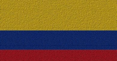 Flag of Colombia.