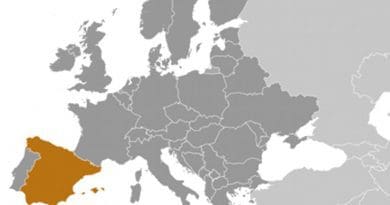 Location of Spain. Source: CIA World Factbook.