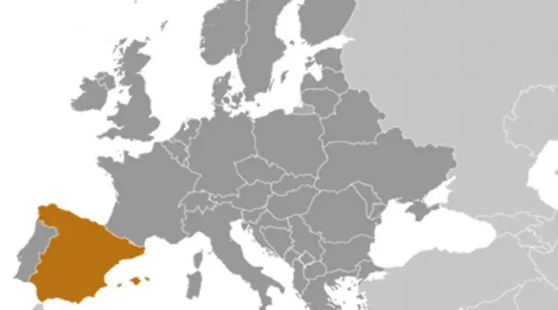 Location of Spain. Source: CIA World Factbook.