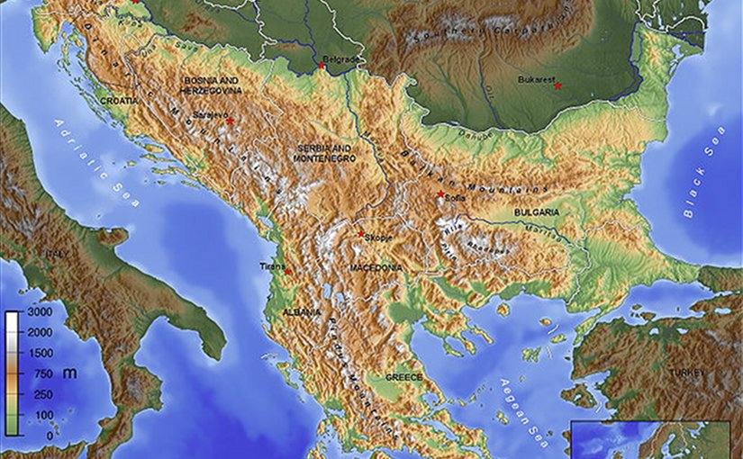 Balkan region. Source: Wikipedia Commons.