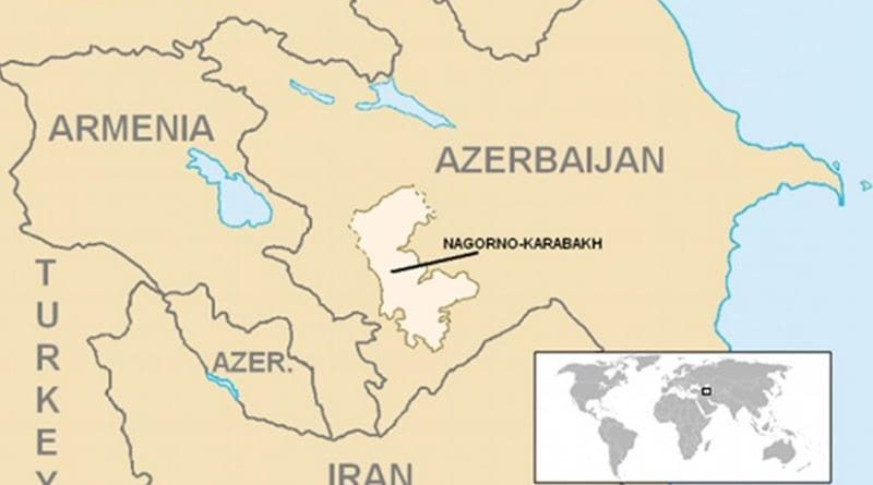 Location of Nagorno-Karabakh. Source: Wikipedia Commons.