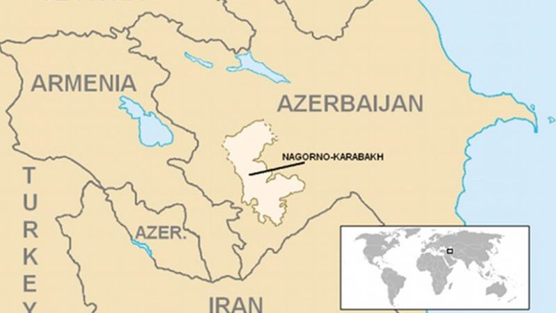 Location of Nagorno-Karabakh. Source: Wikipedia Commons.