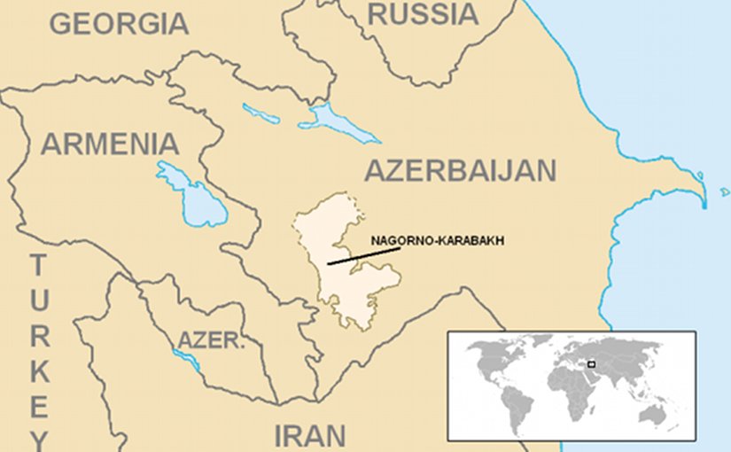 Location of Nagorno-Karabakh. Source: Wikipedia Commons.