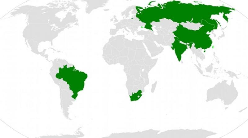 BRICS (Brazil, Russia, India, China and South Africa). Source: WIkipedia Commons.