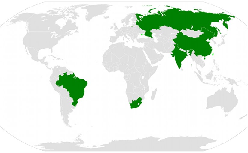 BRICS (Brazil, Russia, India, China and South Africa). Source: WIkipedia Commons.